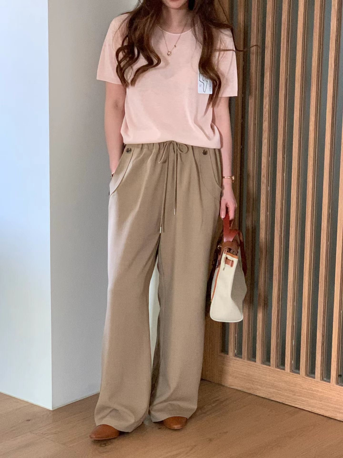 [𝑳𝒊𝒏𝒆𝒏 𝑬𝒅𝒊𝒕] Wholegarment Baby Fluff Short Sleeves Top