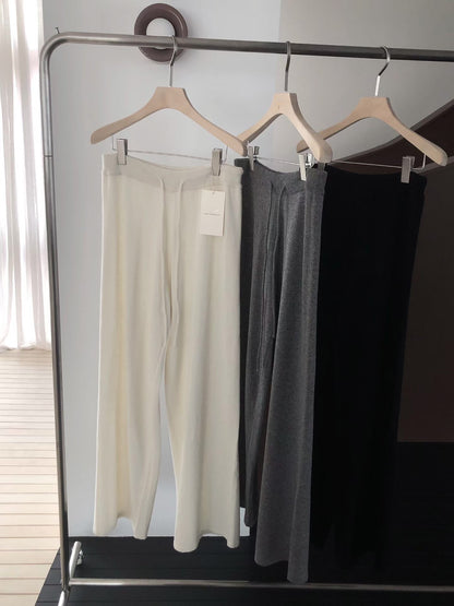 [最多敲碗！]￼Light Knitted Flexi Pants | 春夏薄針織休閒長褲