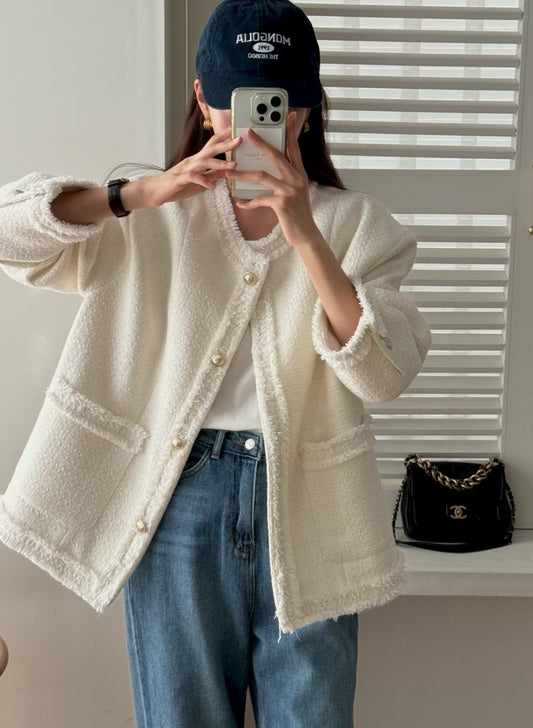 [連線壓軸加碼款] 震撼回饋價 - Timeless Quilted Tweed Jacket