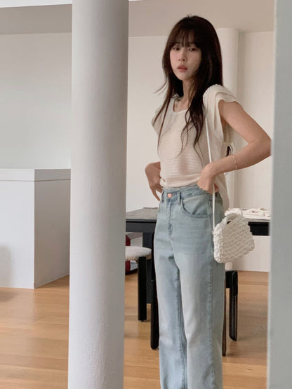 Layered Ruffle Capped Sleeves Blouse