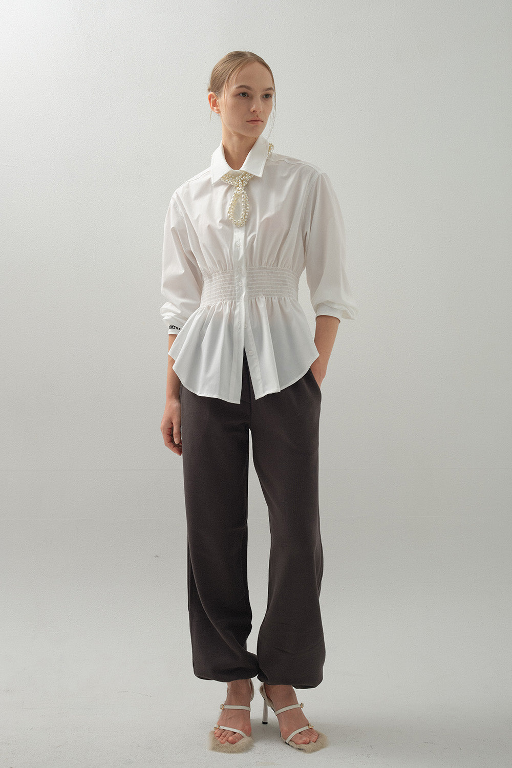 The Selena Cinched Waist Blouse | 復古束腰襯衫￼