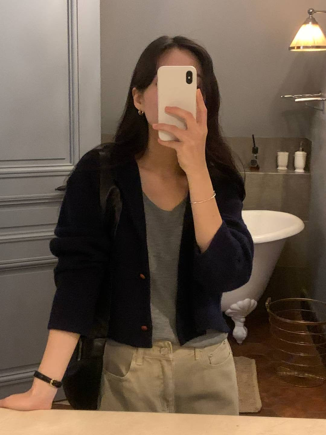 【Monotour 連線】慵懶落肩針織外套