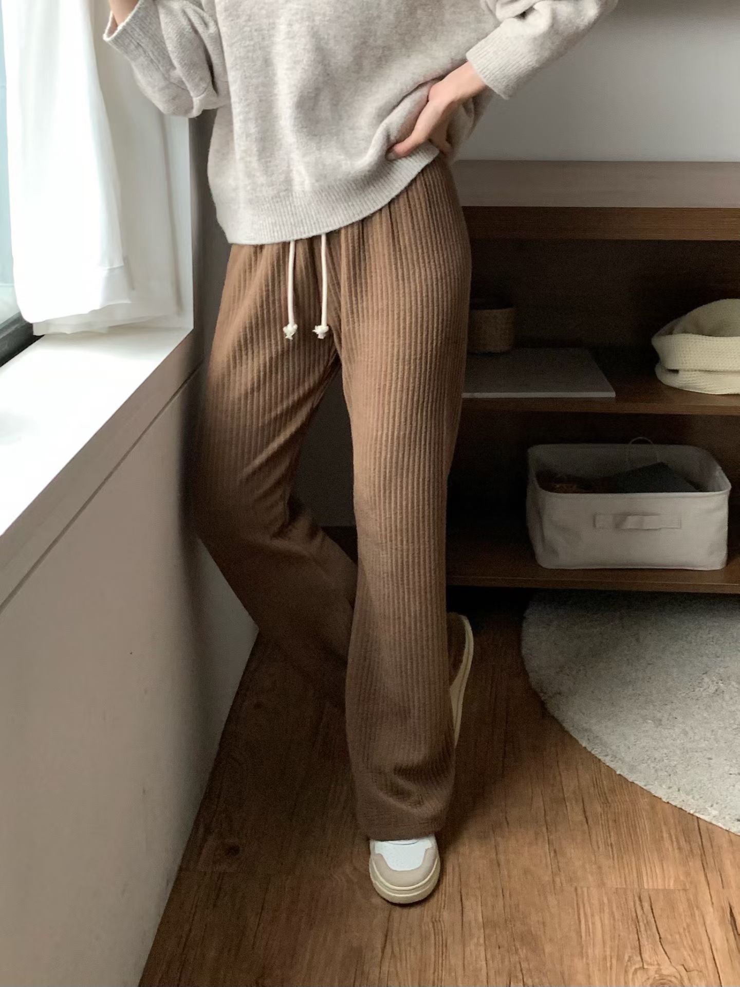 [連線壓軸加碼款] Everyday Comfort Stretchy Pants | 冬日基礎直紋彈力褲