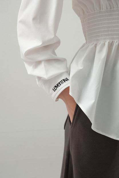 The Selena Cinched Waist Blouse | 復古束腰襯衫￼