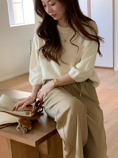 [𝑳𝒊𝒏𝒆𝒏 𝑬𝒅𝒊𝒕] Dainty Bracelet-Sleeves Breezy Top