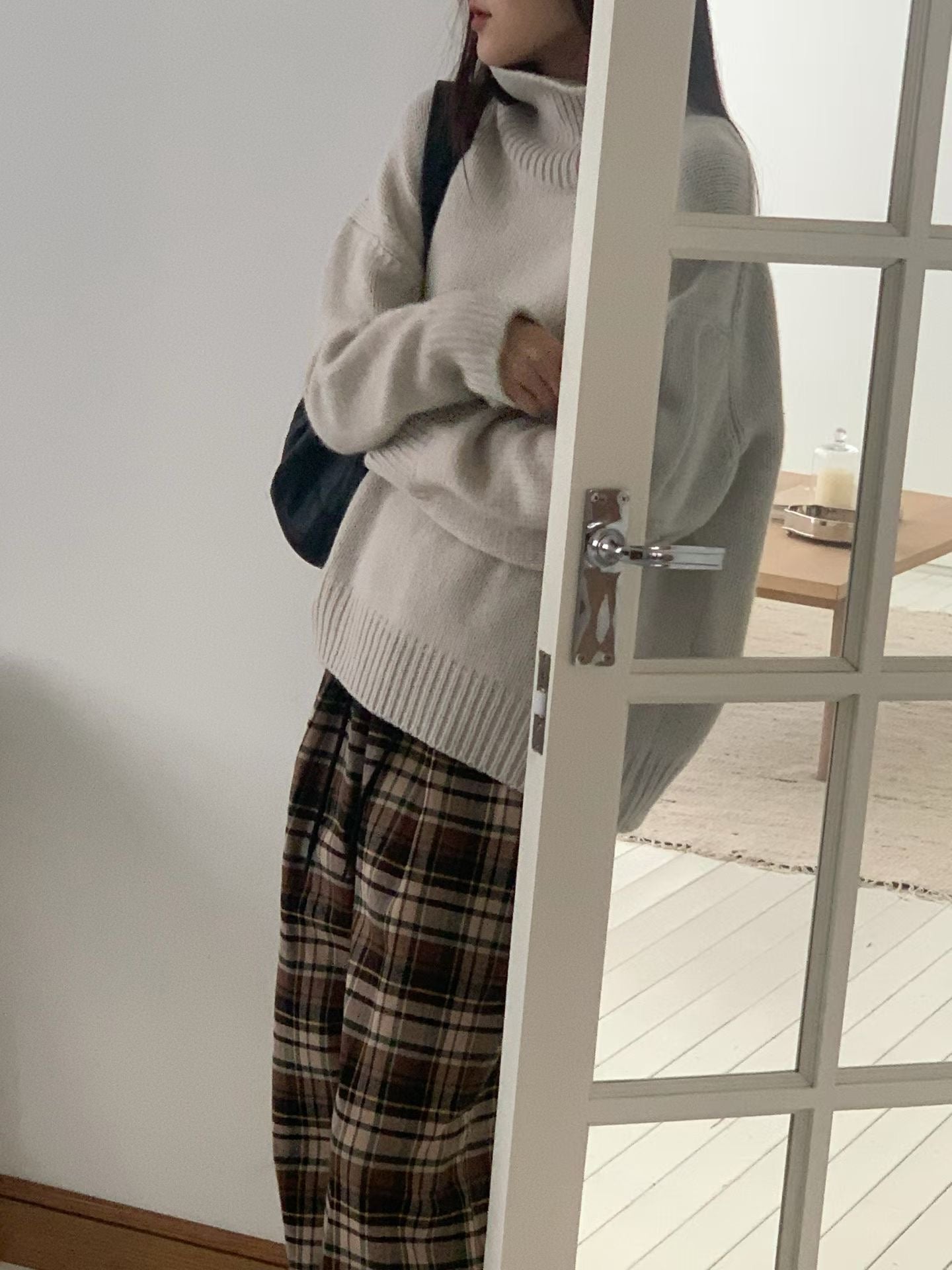 【至高質素布材】Luxurious Baby Alpaca High Neck Knit | 柔霧感羊駝高領上衣