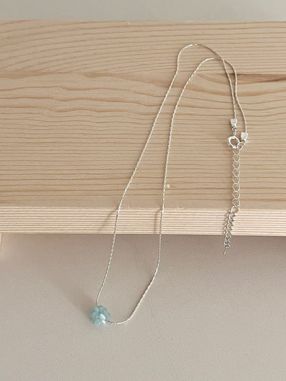 Blossom Cluster Bead Necklace | 粉色小串束頸鏈￼