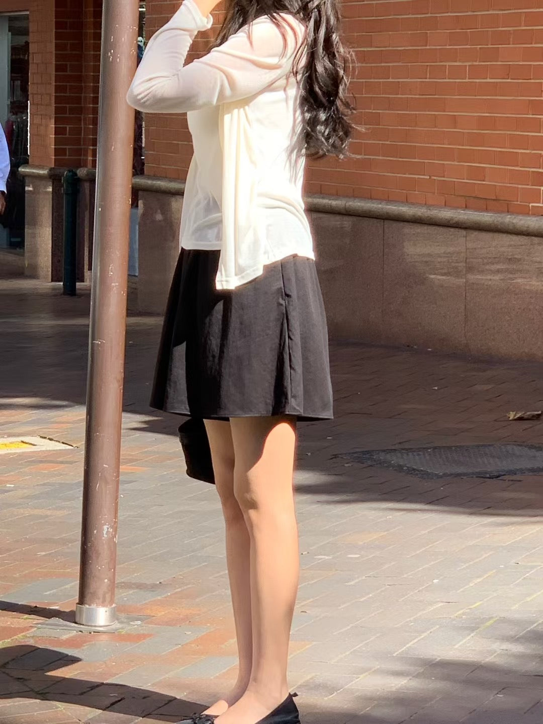 [獨特極美設計款] 天絲垂感流水Top