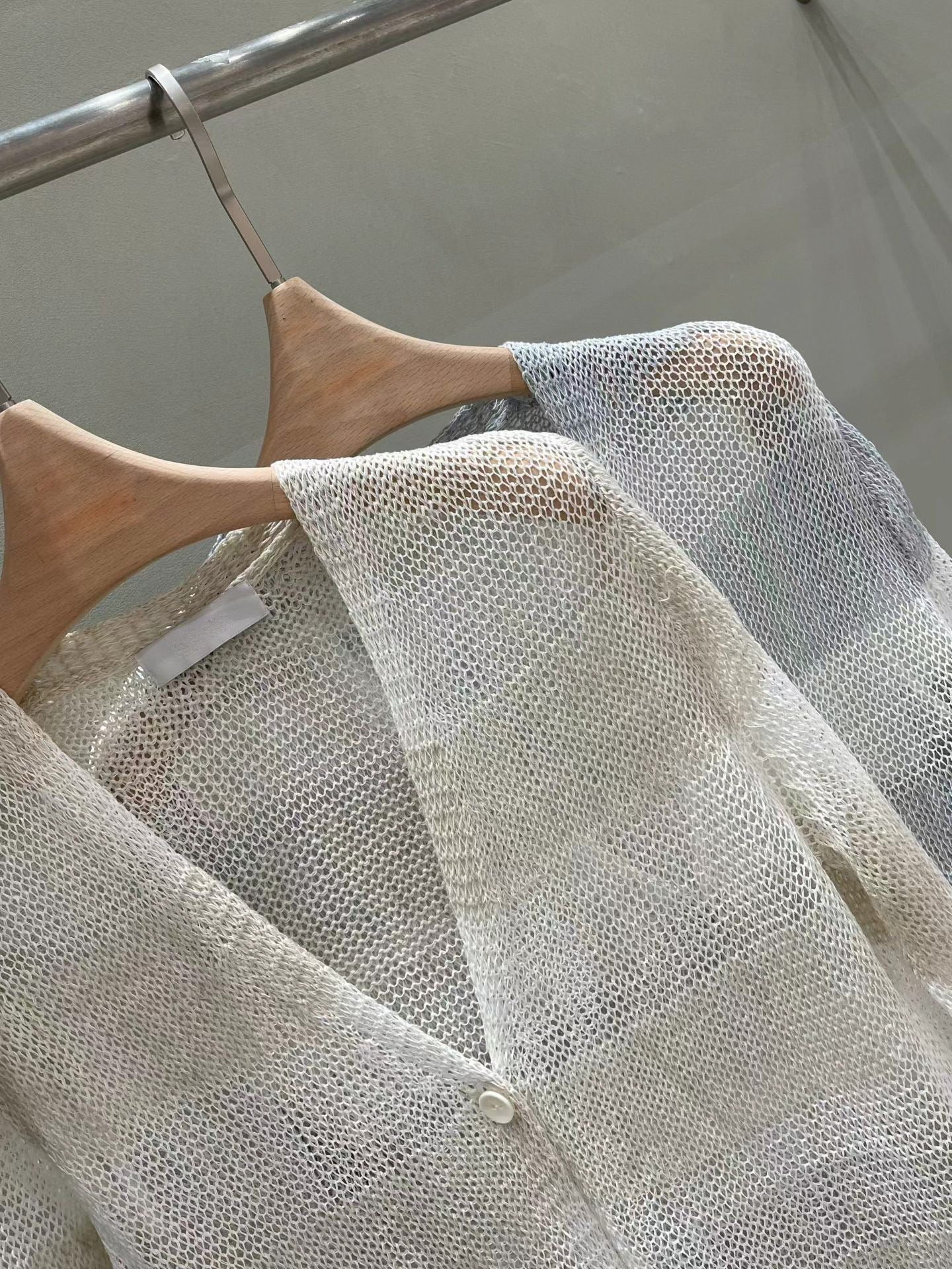 Longline Tropical Linen Cover Knit | 長版亞麻罩針織罩衫