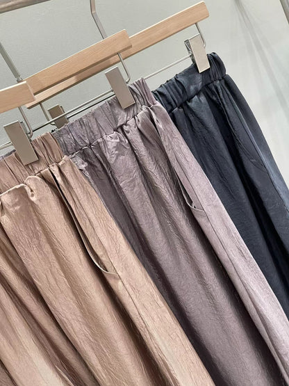 Luxurious Icy Cooling Pants | 絲滑冰感闊長褲