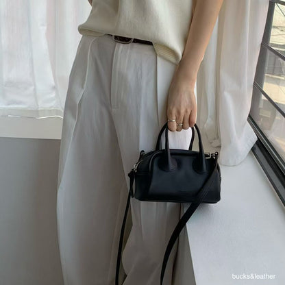 【Monotour 連線】Bucks & Leather Mini Cutie Lambskin Bowling Bag