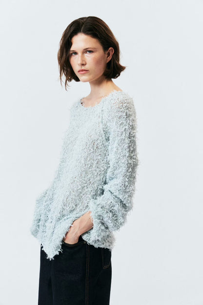 【Premium 別緻款】Confetti Feather Knit | 幼身柔軟雪花針織