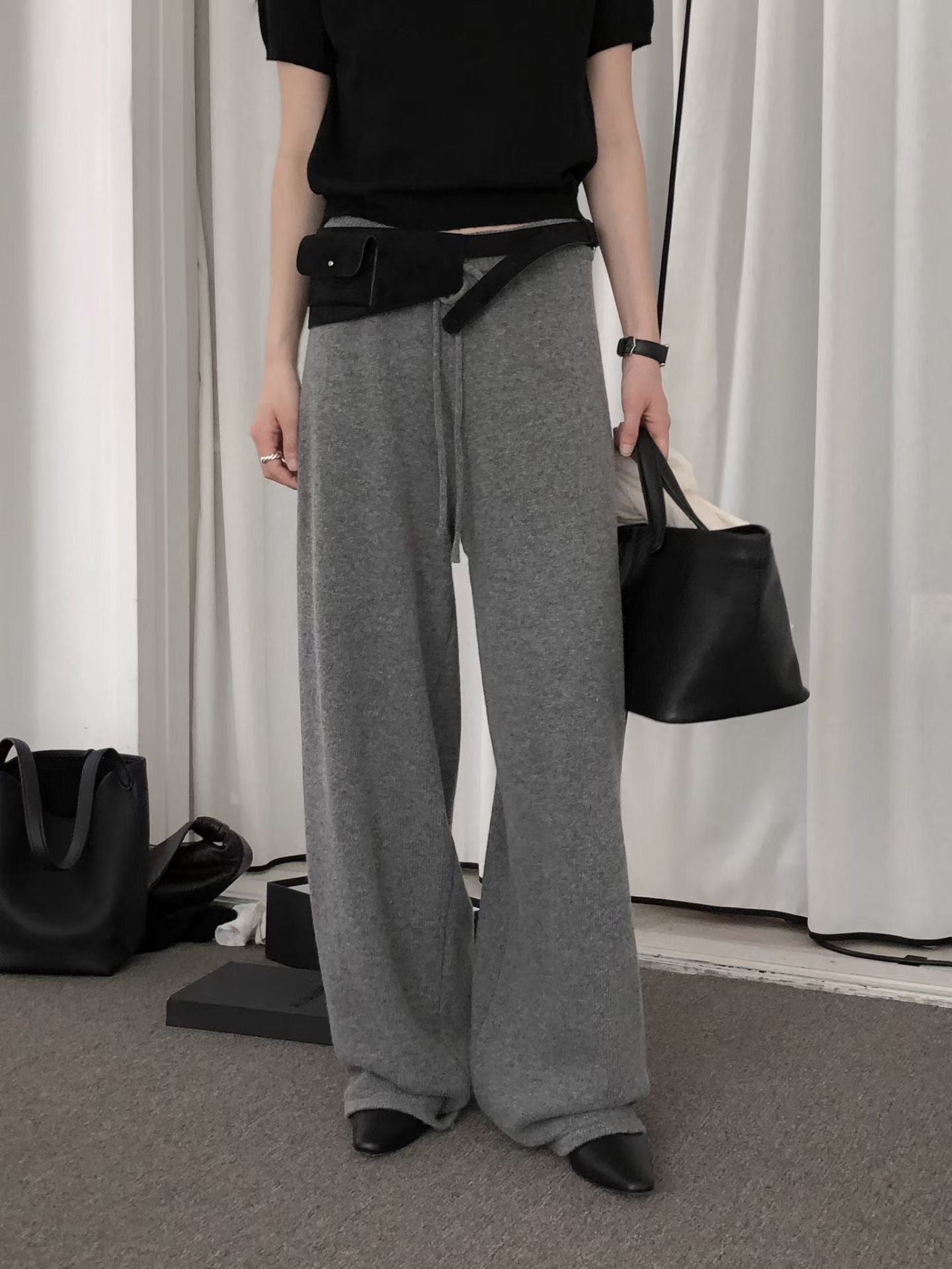 【Monotour 連線】Light Wool Flexi Pants | 秋冬闊腳針織長褲