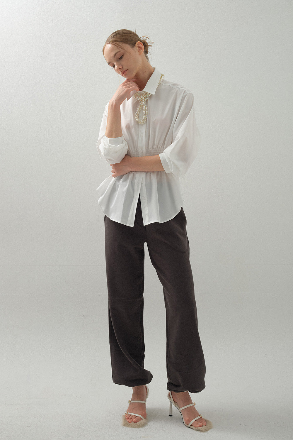 The Selena Cinched Waist Blouse | 復古束腰襯衫￼