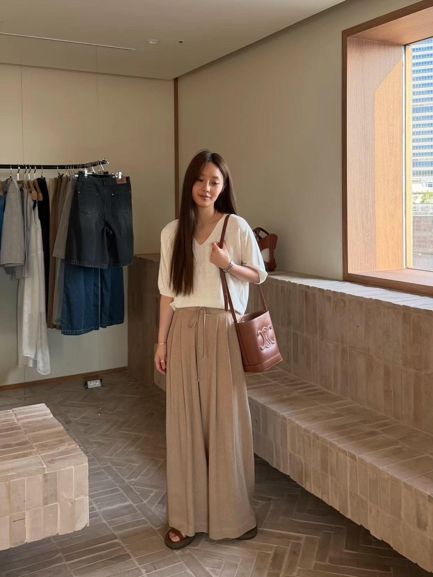 Flowy Summer Linen Essential Pants  | 夏日亞麻垂墜飄逸褲
