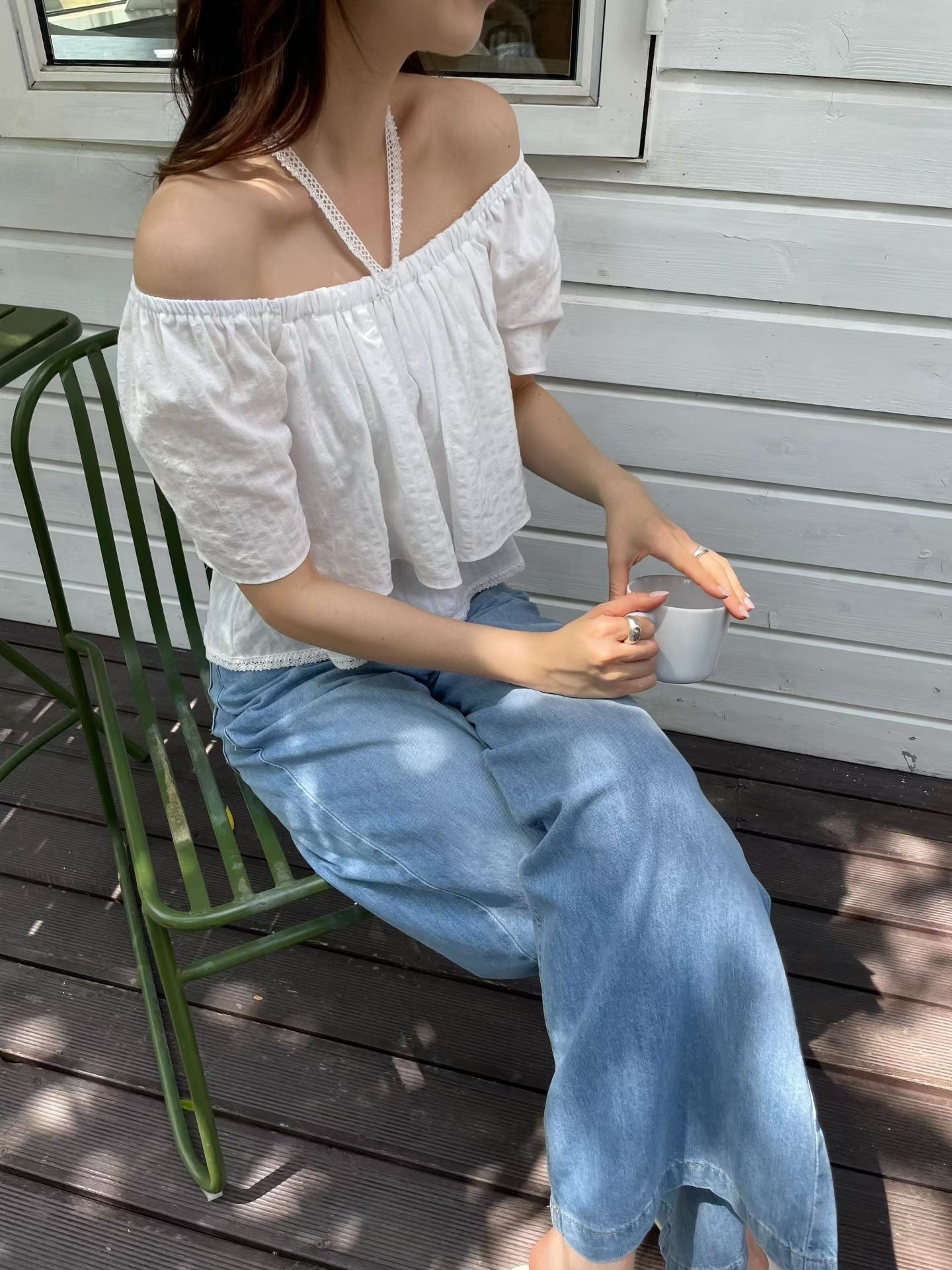Layered Ruffle Cloud Blouse |  疊層荷葉邊上衣