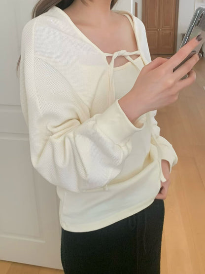 Drapy Square Neck Cami & Cropped Cardi Set | 小垂感方領背心&外套Set