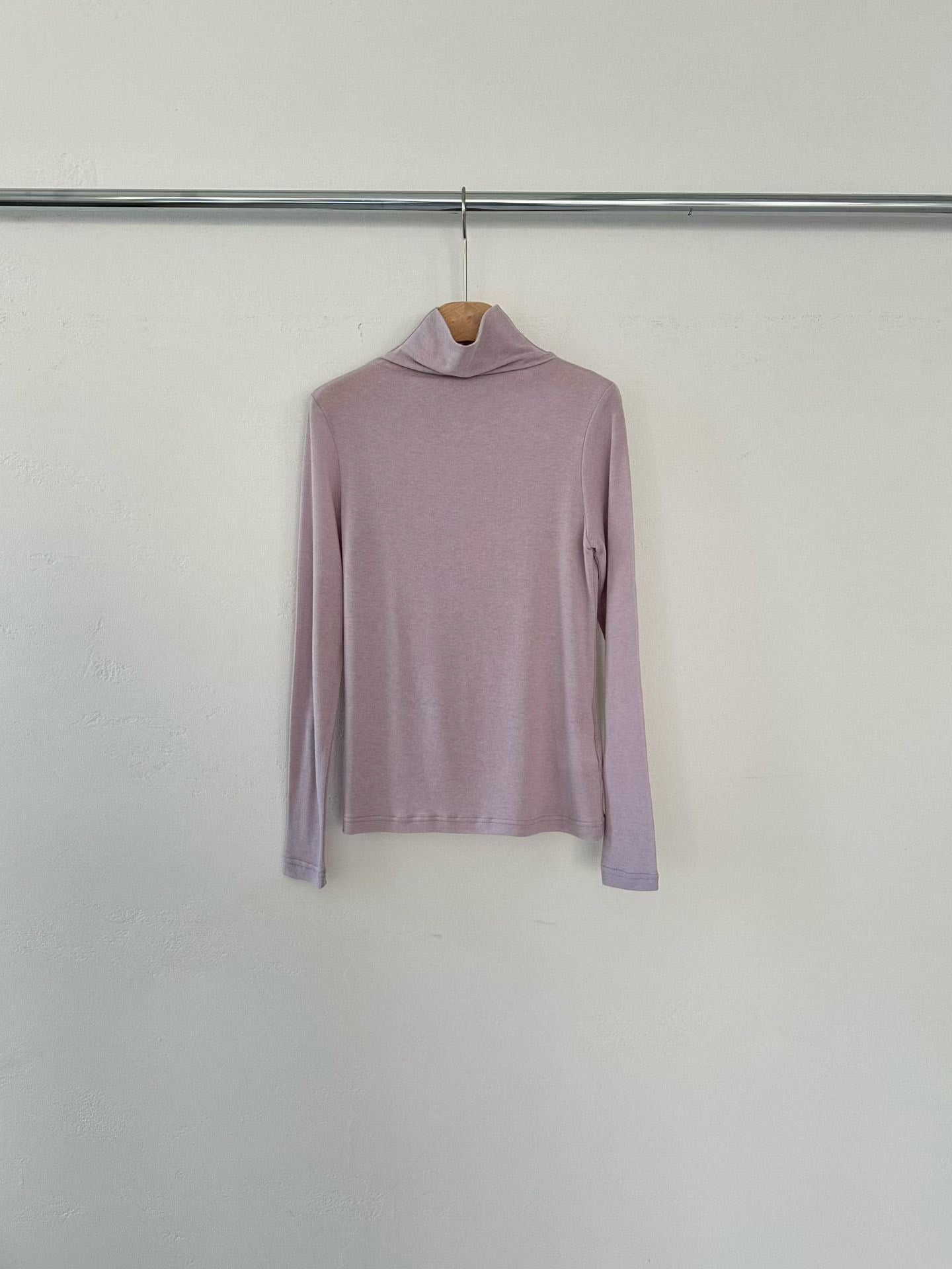 [Premium] Cashmere Tencel Lightweight High Neck Top