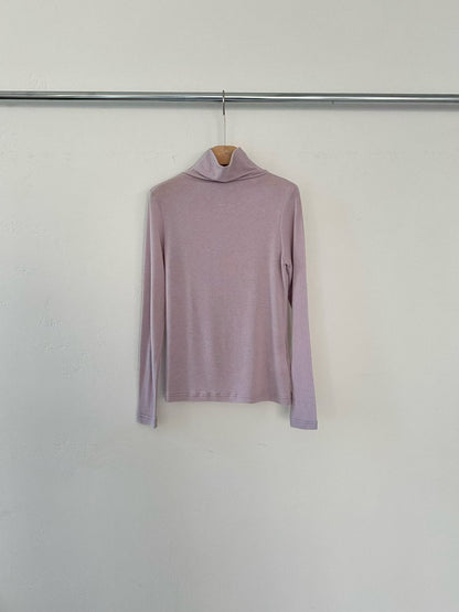 [Premium] Cashmere Tencel Lightweight High Neck Top