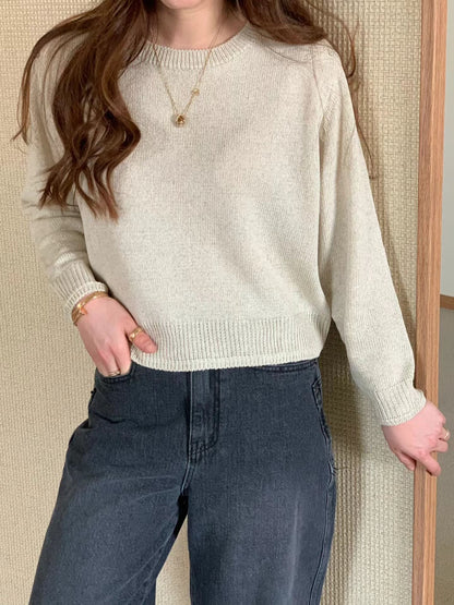 [𝑳𝒊𝒏𝒆𝒏 𝑬𝒅𝒊𝒕] Button Detail Classic Knit