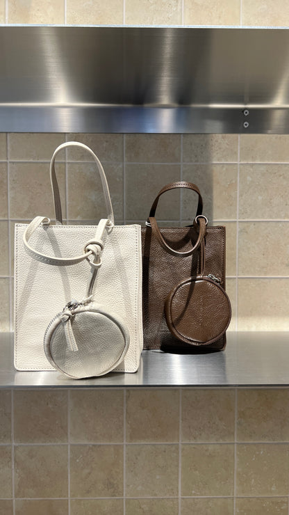 【Monotour 連線】Bucks&Leather Mini Lambskin Letter Bag with Coin Pouch