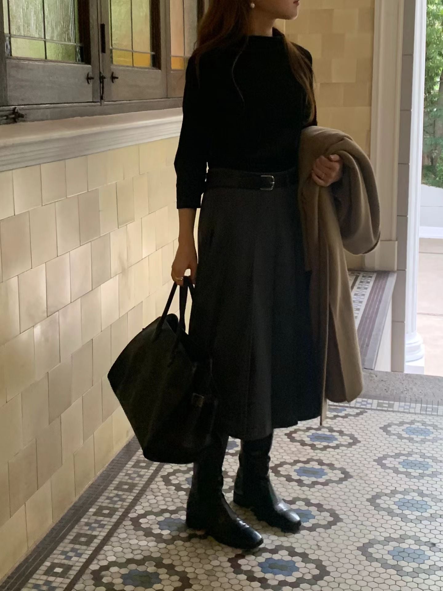 Butter Velvet Mock Neck Blouse