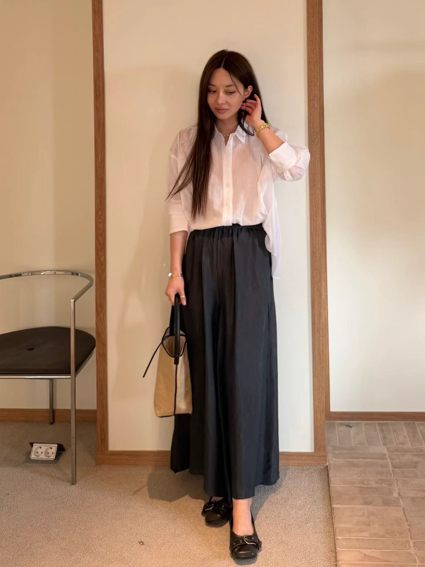 Luxurious Icy Cooling Pants | 絲滑冰感闊長褲