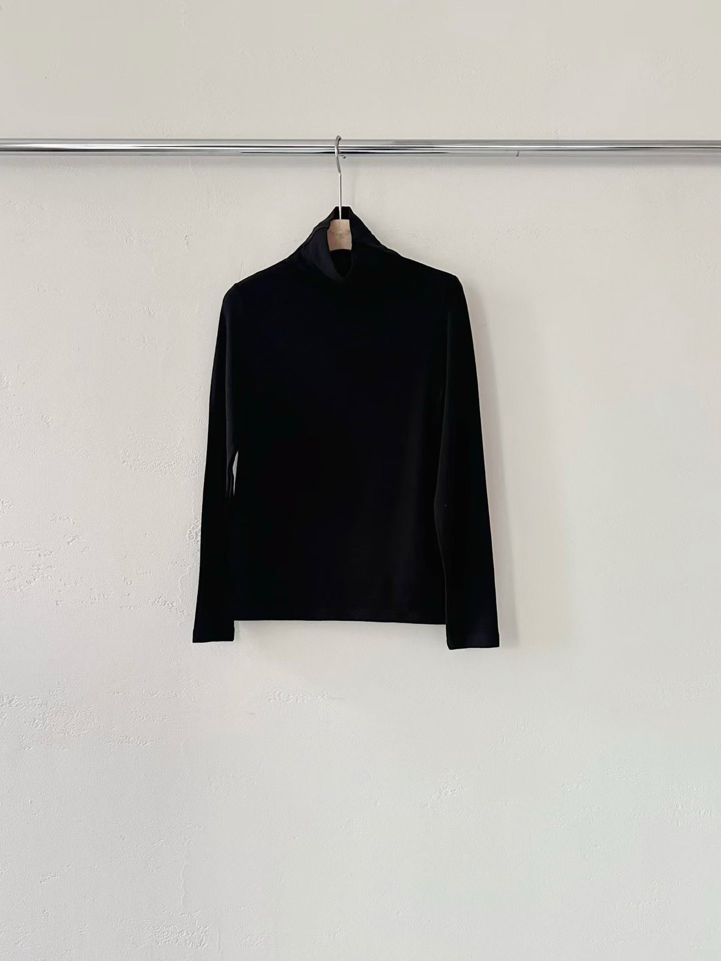 [Premium] Cashmere Tencel Lightweight High Neck Top