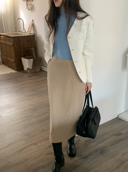 【One of a Kind】Flat Bar Tweed Blazer