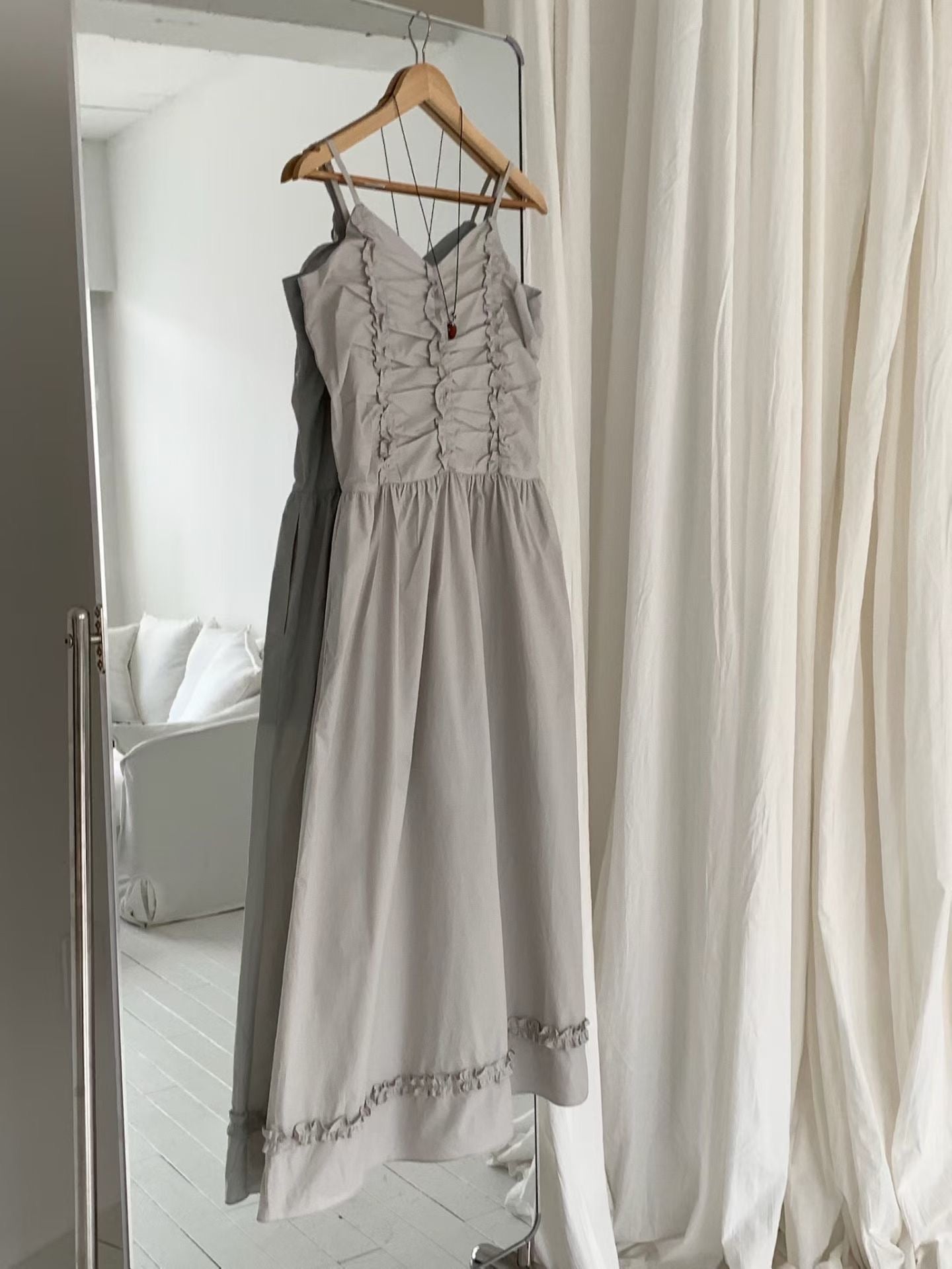 Goddess Scrunchie Detail Maxi Dress | 抓皺背心仙氣長裙￼￼