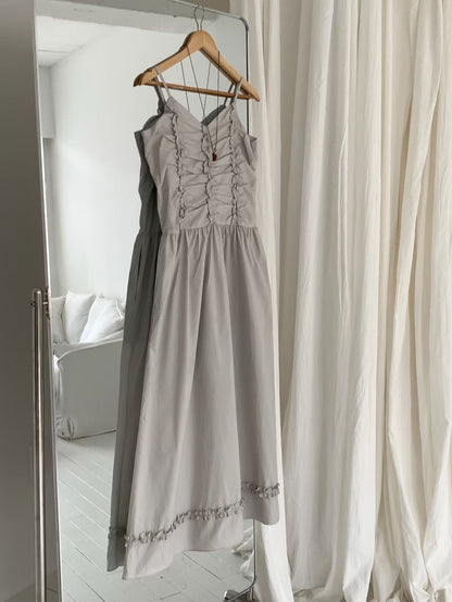 Goddess Scrunchie Detail Maxi Dress | 抓皺背心仙氣長裙￼￼