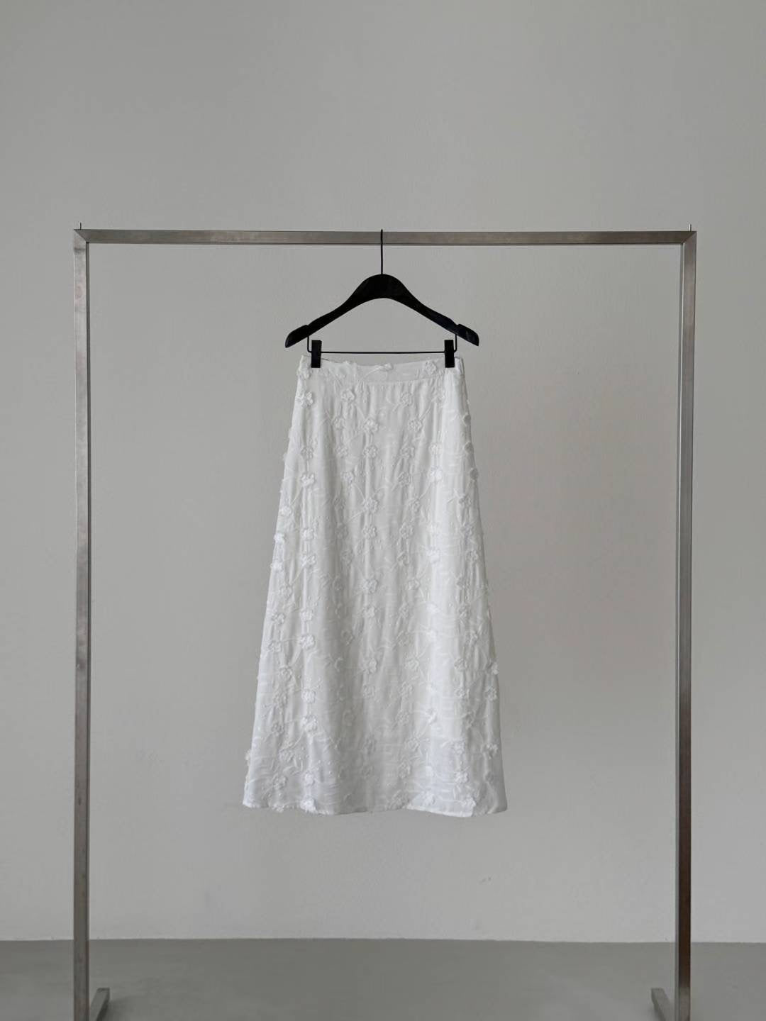 Floral Embroidered Skirt