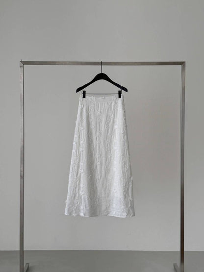 Floral Embroidered Skirt