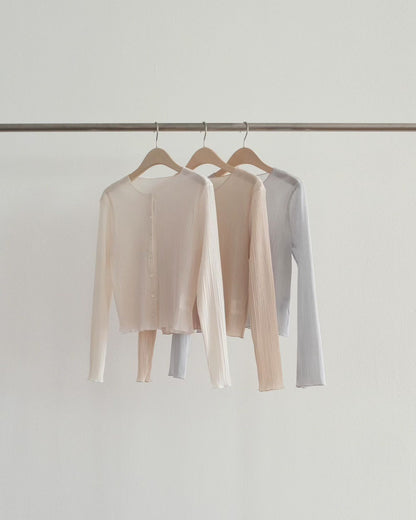 Feather Papier Cardigan | 紙感薄霧針織外套