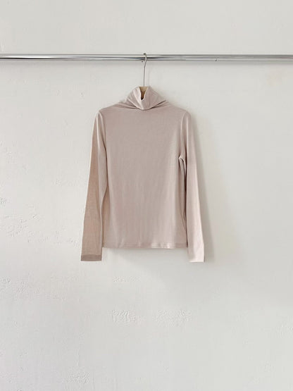 [Premium] Cashmere Tencel Lightweight High Neck Top