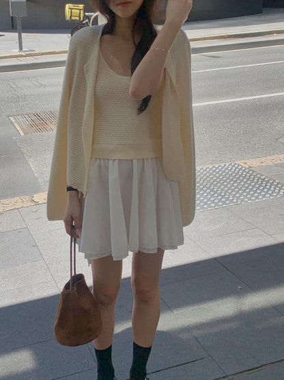 Fine Weaving Knit Summer Cardigan | 幼細針織夏日外套