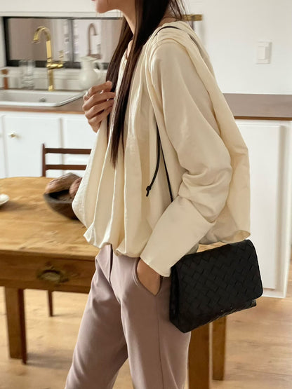 The Autumn Bubble Blouse | 絲滑泡泡襯衫