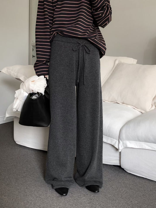 【Monotour 連線】Light Wool Flexi Pants | 秋冬闊腳針織長褲