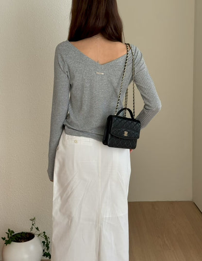 Soft Tencel Royal Wide V Top