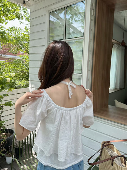 Layered Ruffle Cloud Blouse |  疊層荷葉邊上衣
