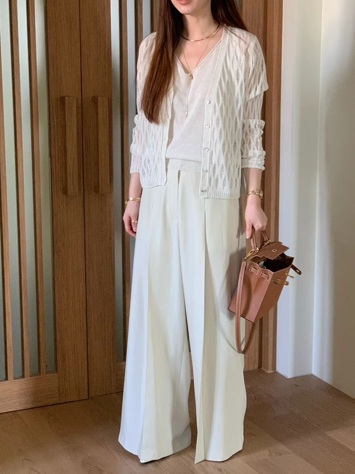 [𝑳𝒊𝒏𝒆𝒏 𝑬𝒅𝒊𝒕] Premium Hexa Crochet Cardigan