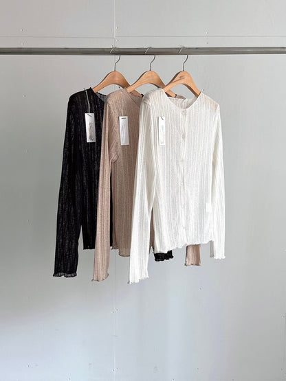 [𝑳𝒊𝒏𝒆𝒏 𝑬𝒅𝒊𝒕] Lightweight Striped Cardigan