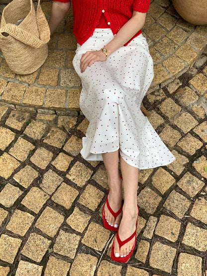 Parisian Morning Stroll Silky Skirt