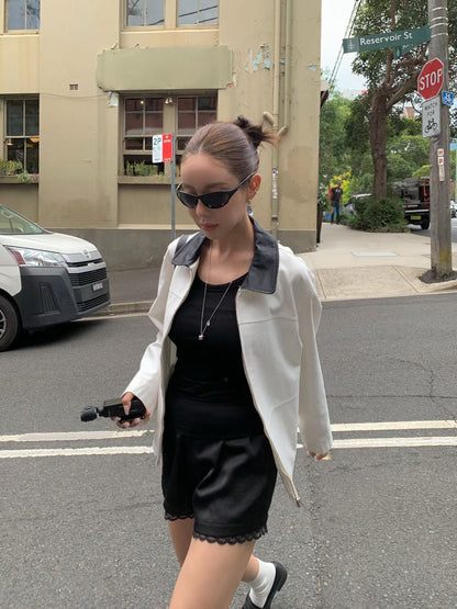 Timeless Chic Spring Utility Jacket