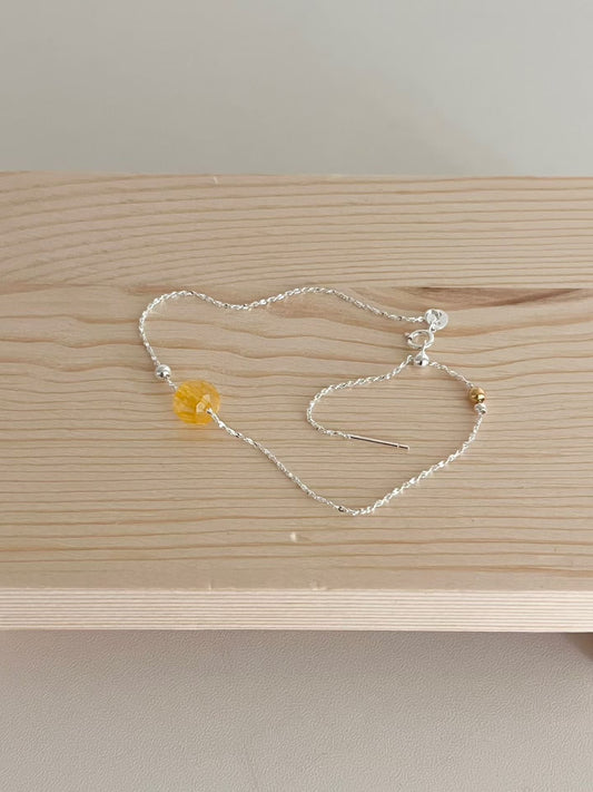 Sunlit Yellow Bead Bracelet | 日光小黃珠￼手鍊