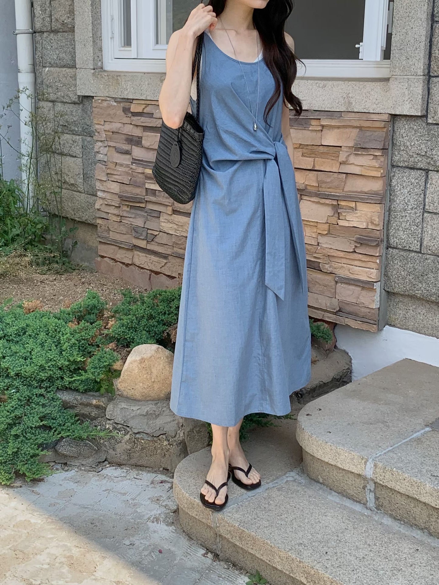 《1套2件》2-pcs Layered Side-Tie OPS | 側綁帶疊穿層次 OPS
