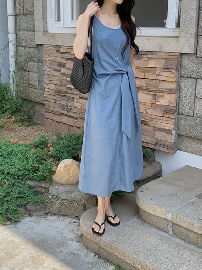 《1套2件》2-pcs Layered Side-Tie OPS | 側綁帶疊穿層次 OPS