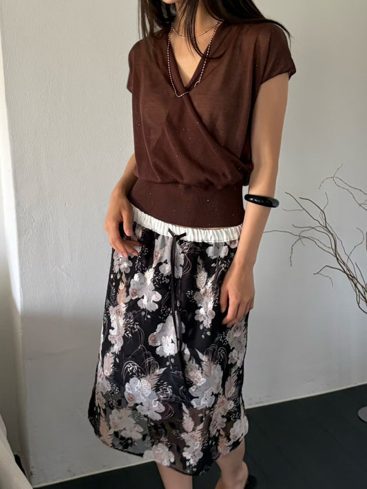 Tencel Cross Vest Knit | 天絲交疊線條背心針織