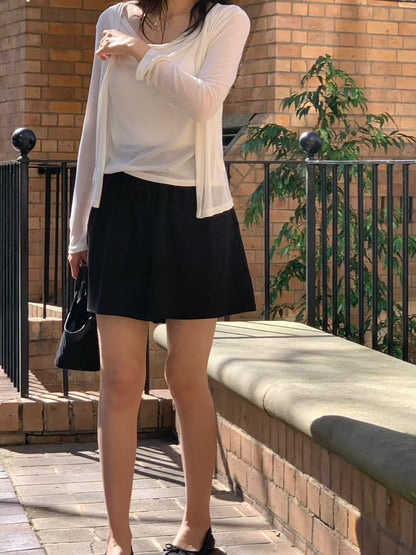 [獨特極美設計款] 天絲垂感流水Top