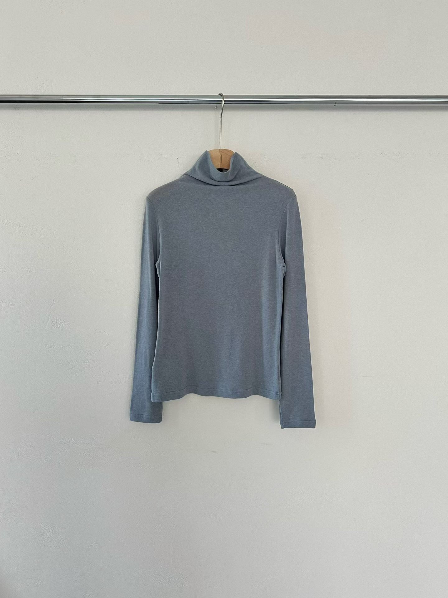 [Premium] Cashmere Tencel Lightweight High Neck Top